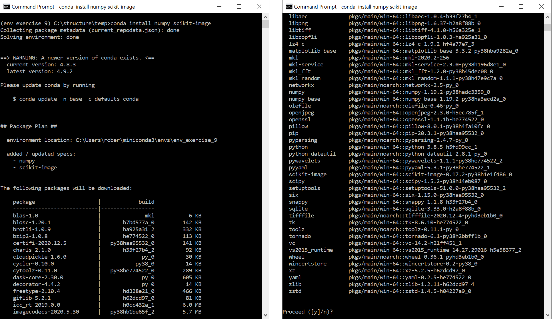 conda python versions